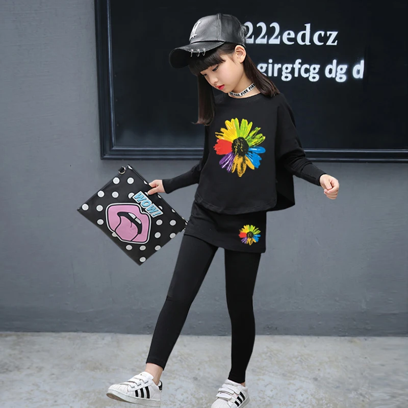 Коллекция 2019 года весенне осенние комплекты одежды для маленьких девочек