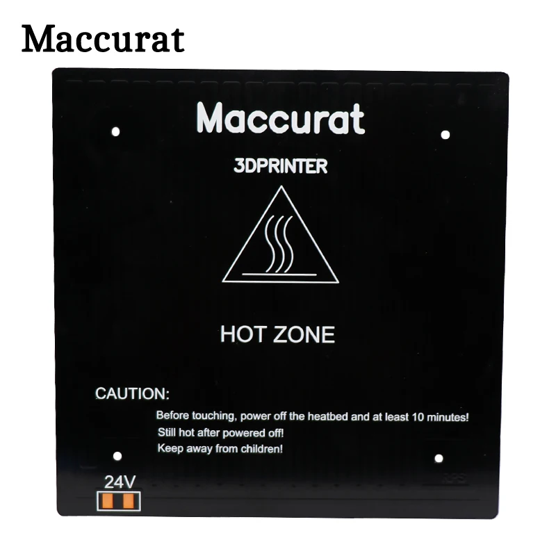 

1PC 24V Upgraded heatbed180*180x3mm Mini Aluminium Heatbed Heat Plate hot bed for OpenBuilds for 3D printer parts