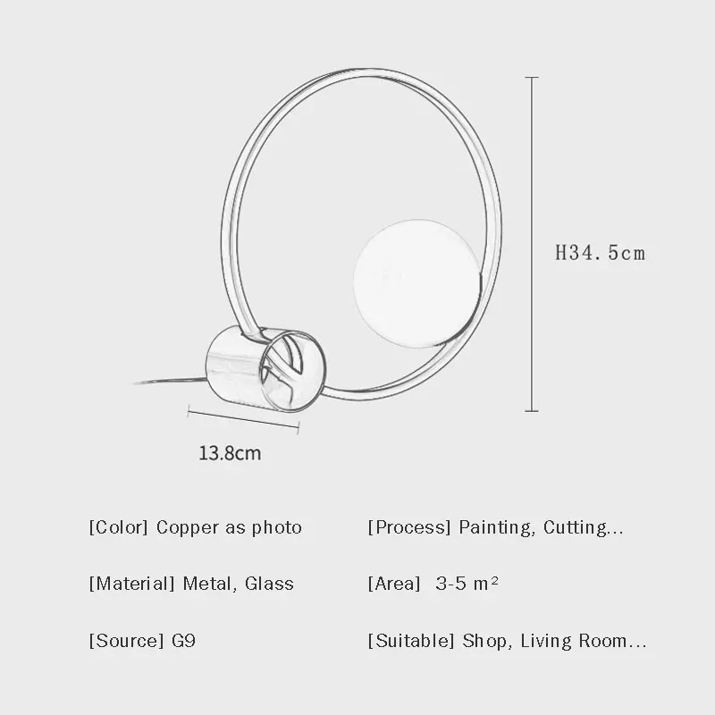 Скандинавский дизайн светодиодный настольный светильник Fixtrues белый стеклянный