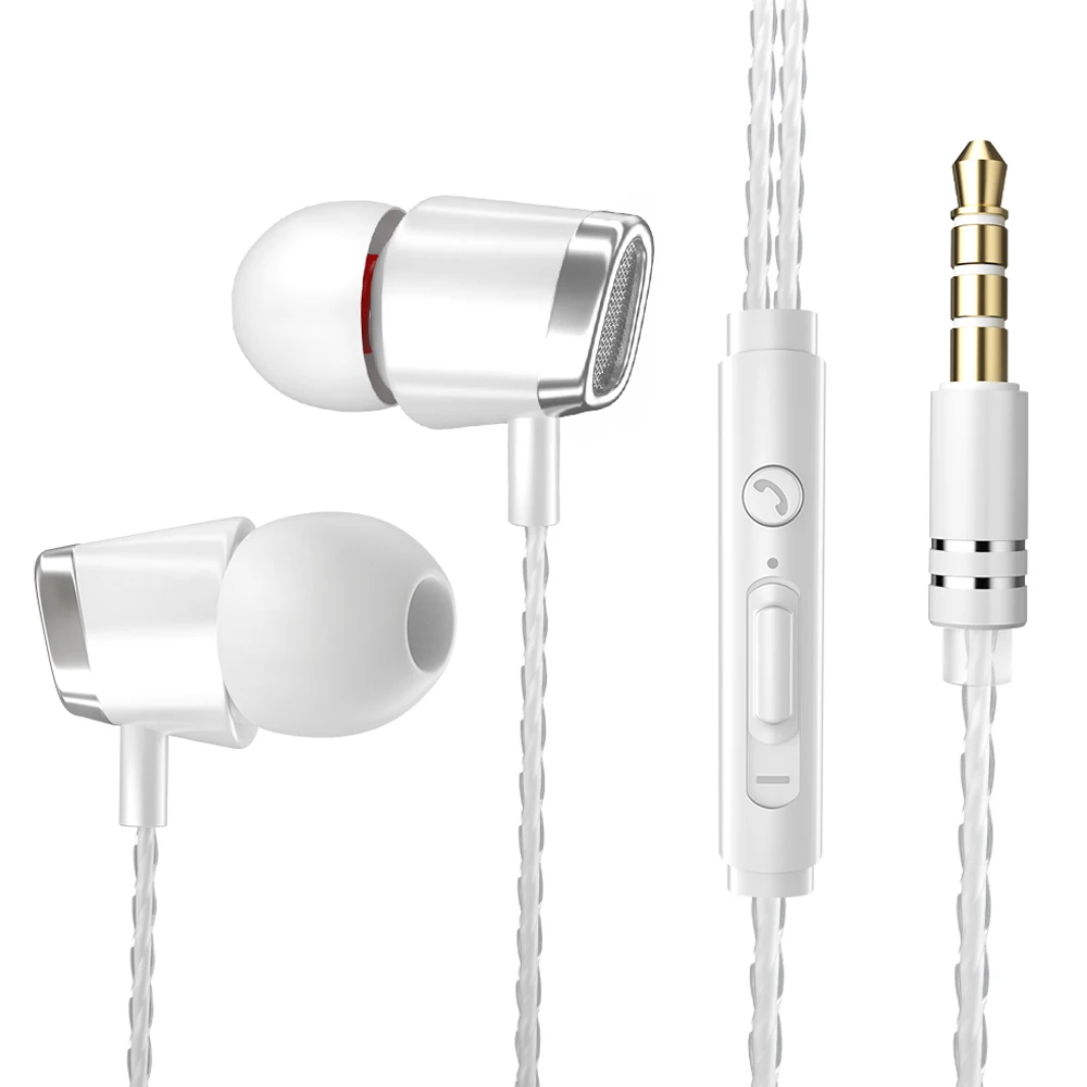 100 шт. Универсальные наушники вкладыши с драйвером тяжелые басы для Xiaomi/Huawei OPPO