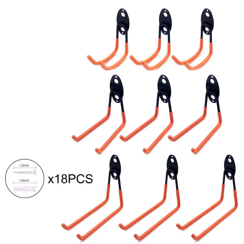 

Настенное крепление для гаража, велосипедный крючок, тяжелые металлические крючки для подвесного хранения 667A