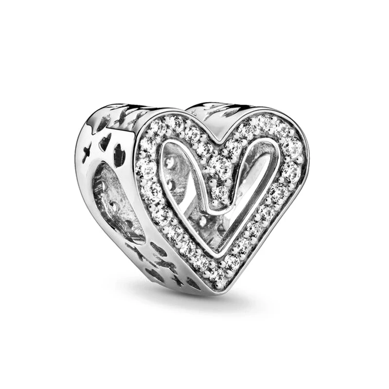 Женский браслет Pandora из серебра 925 пробы с круглыми бусинами в виде животных |