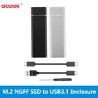 Чехол M.2 SSD, USB 3,1 на M.2 NGFF SSD корпус, M2 твердотельный накопитель внешний чехол адаптер UASP для 2242 2260 2280 M2 SATA SSD
