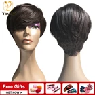 Женский парик без клея, натуральный цвет 1B