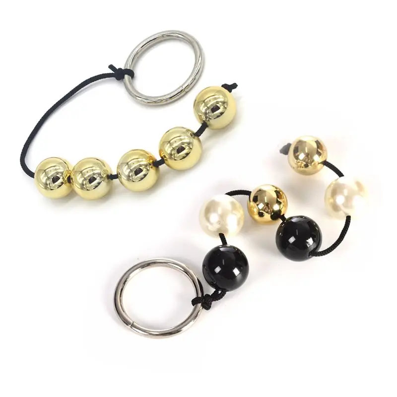 Акриловые анальные шарики роскошные золотые жемчужные вагинальная и Анальная