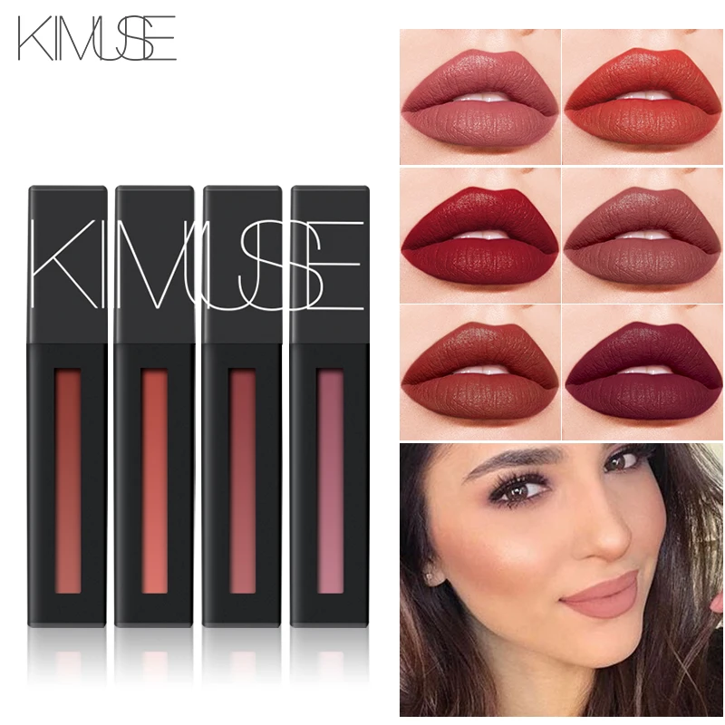 KIMUSE мощный матовый пигмент для губ Матовая жидкая помада с эффектом увлажнения