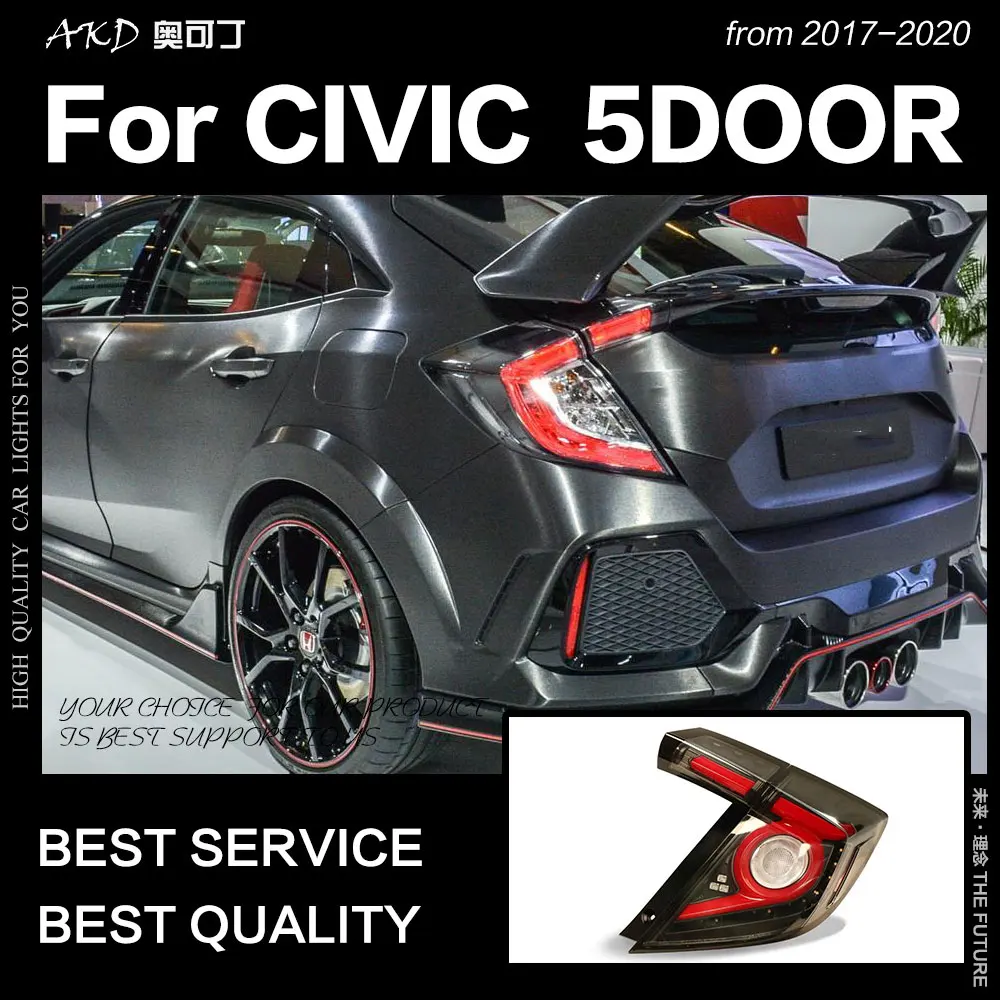 Автомобильный Стайлинг для Civic X Задний светильник s 2016 2019 новый Type R светодиодный