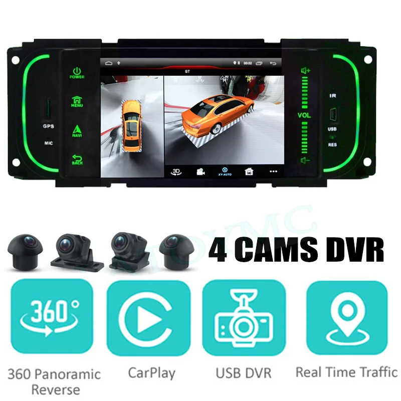 For Jeep Liberty Cherokee KJ 2001~2007 Car Audio Navigation GPS Stereo Carplay DVR 360 Birdview Around 4G Android System For Jeep Liberty Cherokee KJ 2001~2007 Car Audio Navigation GPS Stereo Carplay DVR 360 Birdview Around 4G Android System