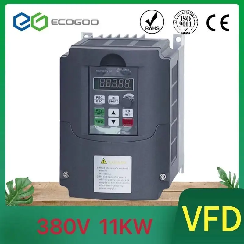 Frequency Converter For Motor 380V 4KW/5.5KW/7.5KW/11KW 3 Phase Input And Three Output 50hz/60hz AC Drive VFD Frequency Inverter