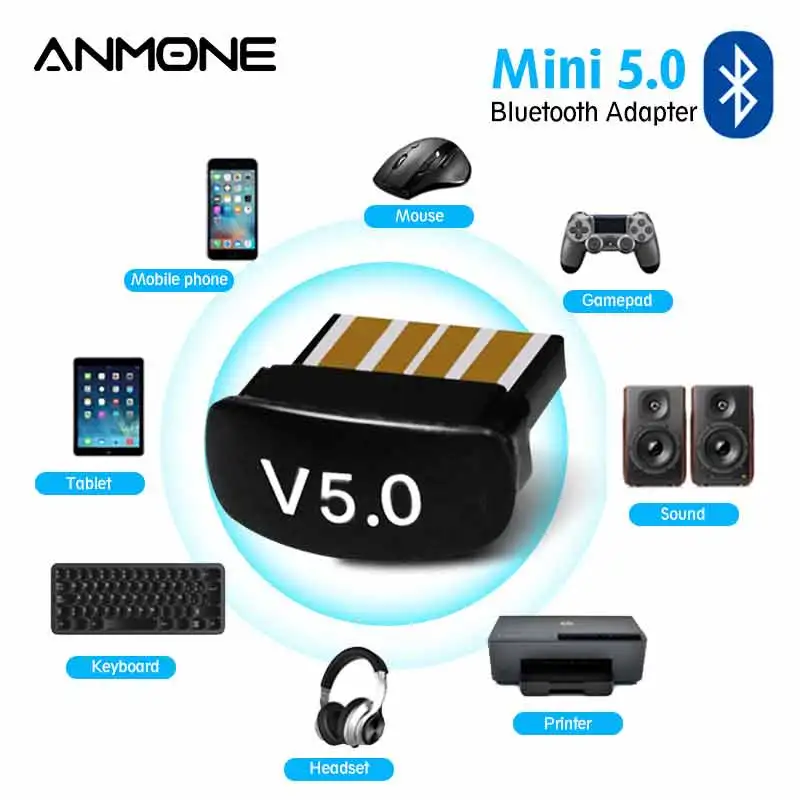 Bluetooth-адаптер True 5 0 Usb-адаптер для ПК передача аудио мини-компьютер ноутбуки