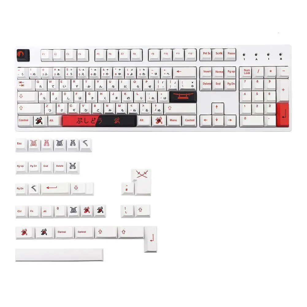 

GMK-KEY Bushido Keycap Profile Dye Subb Keycaps Compatible Mechanical Keyboard GK61 LK67 TM680 RK61 TKL 87 104 7u Spacebar