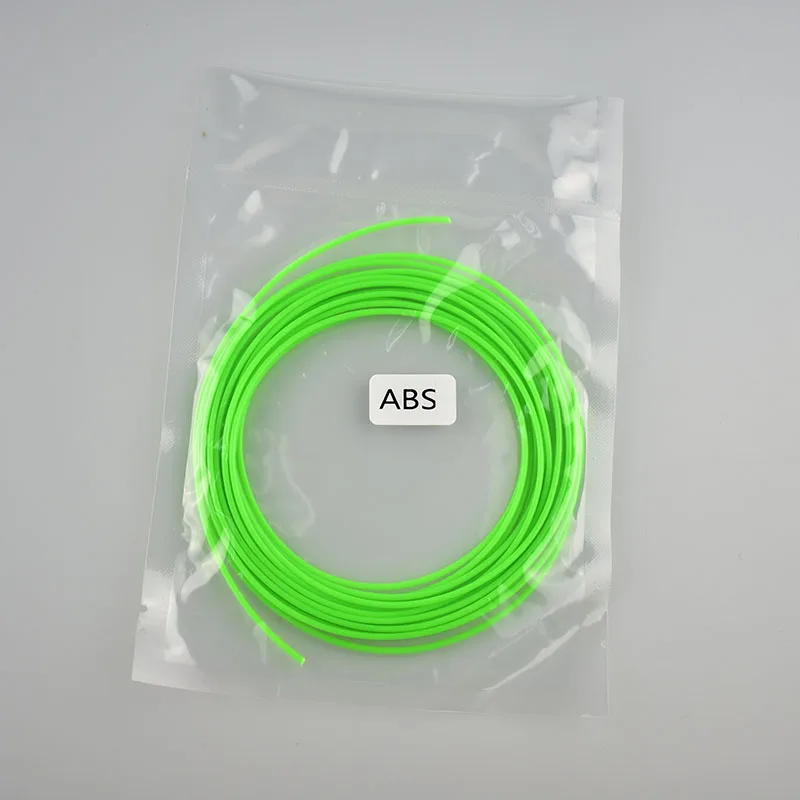 Green Weiyu 5 м 1,75 мм 3d Принтер ABS волокно моделирование стереоскопический для 3D принтер ручка пластиковая Резина волшебная печать EM88 - Цвет: Green
