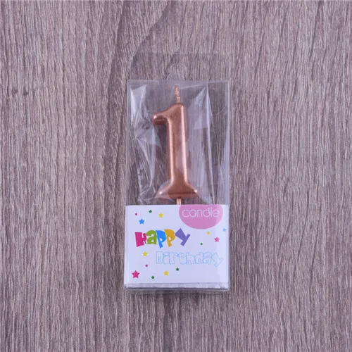 candle rose gold 1 Черная Золотая бумажная соломинка для питья, топпер для торта, Свеча для детского душа, свадьба, Хэллоуин, вечеринка, день рождения, Рождество, декоративные принадлежности - Цвет: candle rose gold 1