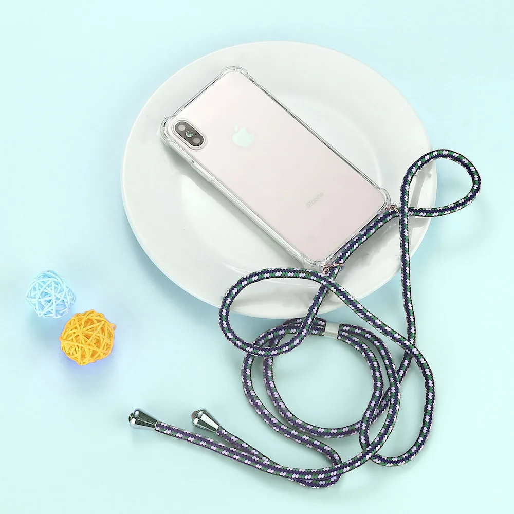 Ремень шнур цепи чехол для телефона для iPhone XS X 11 лента Цепочки и ожерелья шнурки Мобильный обложка чехол для того, чтобы повесить для iPhone Xs X S крышка