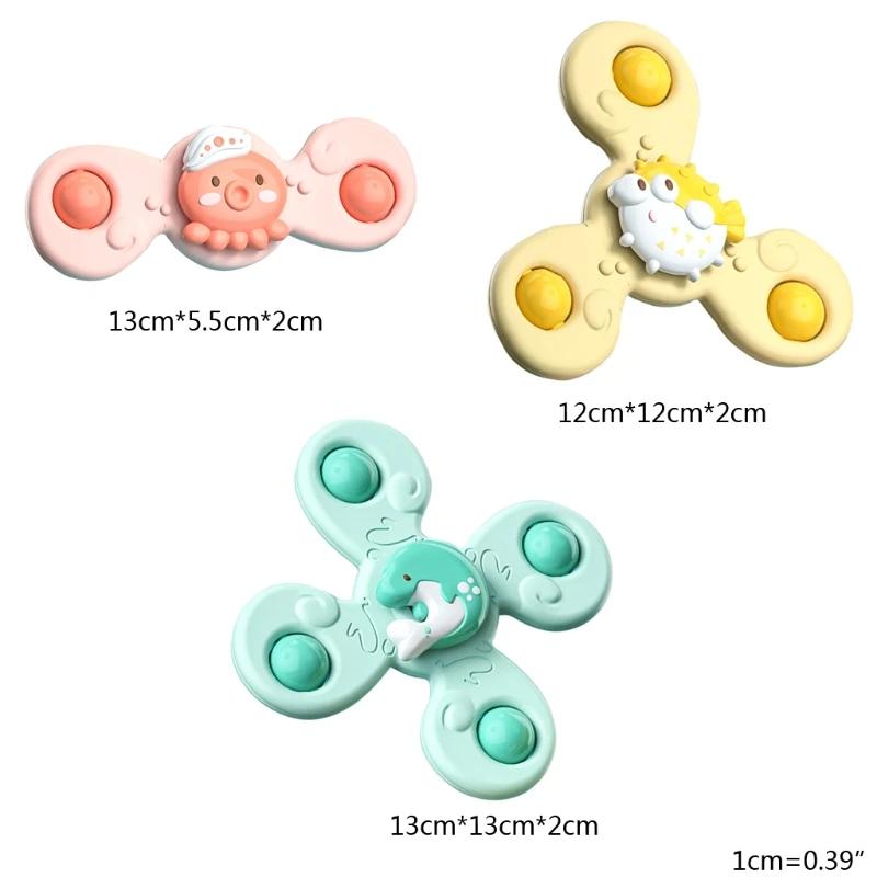 

Interactive Toy Indoor Water Play Toy Cartoon Spinner Non-Mold Suction Fixed K3NE