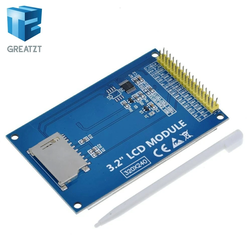 GREATZT 3,2 дюймов TFT lcd сенсорный экран модуль Дисплей Ultra HD 320X240 ILI9341 для Arduino 3,2 ''320240 240x320 240320 2560 diy