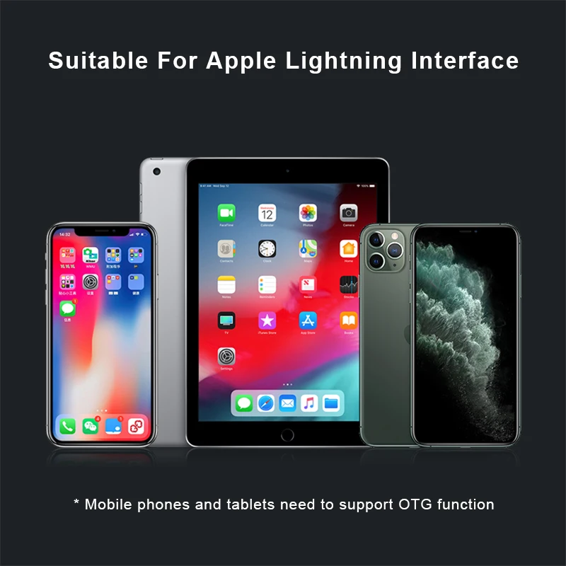 

Nohon 2 in 1 OTG Adapter With Charging For iPhone iPad To USB 3.0 Camera Data Transfer Adapter Converter Mouse Keyboard U Disk