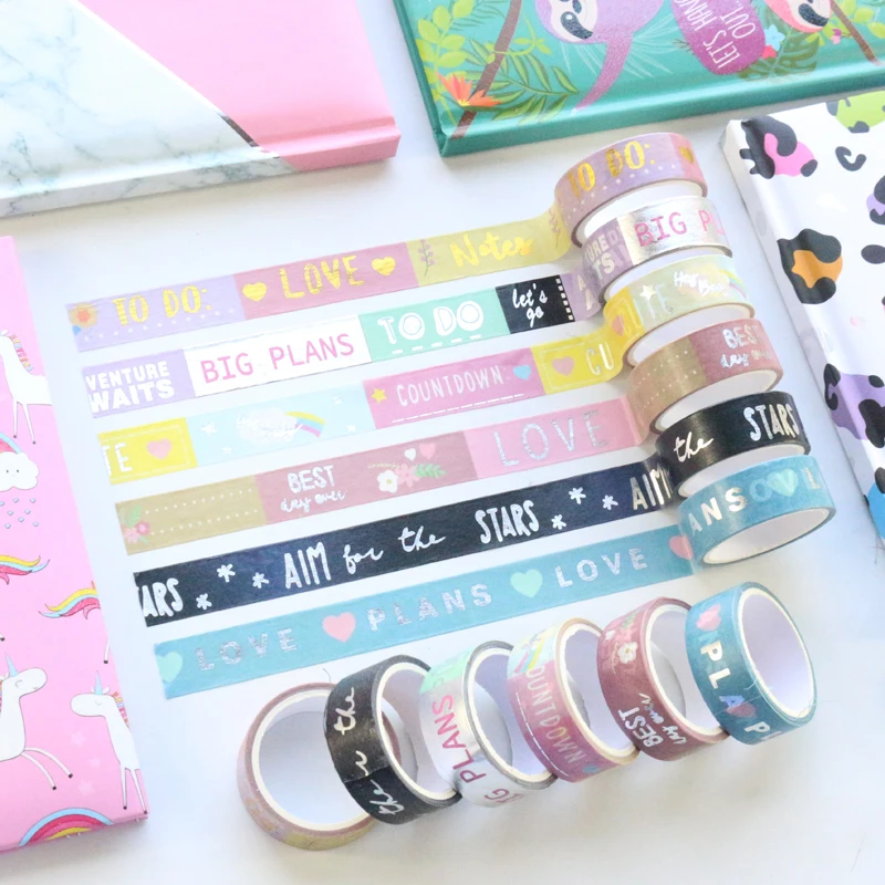 Милые конфеты Domikee японская фольга Васи ленты скрапбукинг журнал планировщик