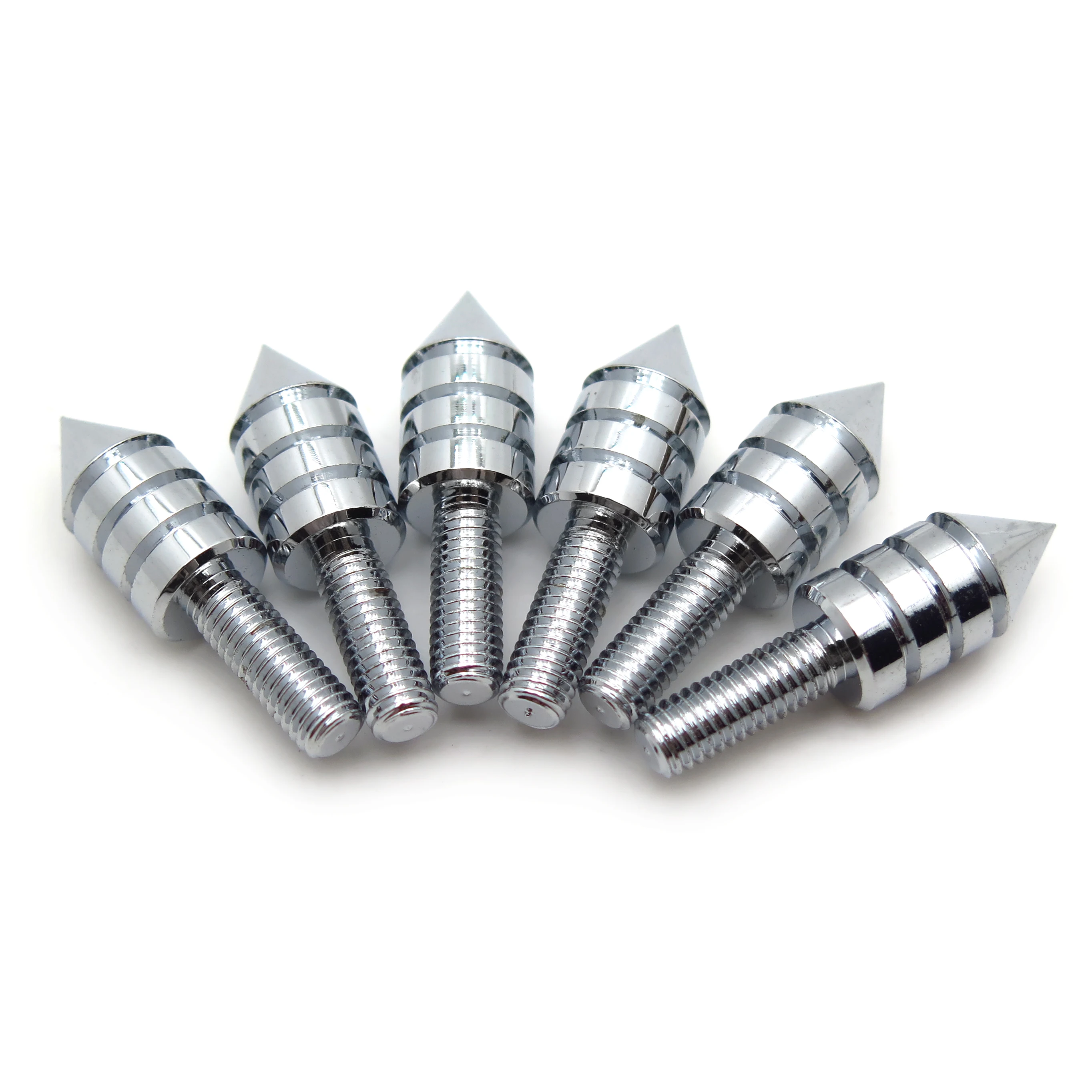 Универсальные хромированные болты с шипами для мотоциклов (лобовое стекло