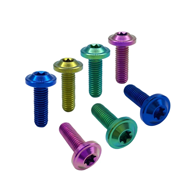 PYTITANS Titanium Custom Colorful Anodizing Full Thread M8*25 Hexagon Socket Hex Bolt for Motorbike | Обустройство дома