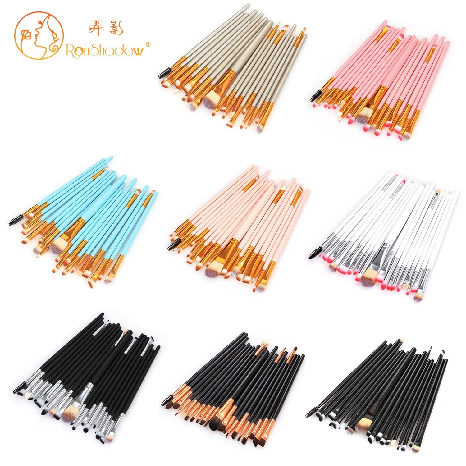 

Кисти для макияжа, кисти для бровей, глаз, ресниц, бровей, искусственные тени, растушевка лица, профессиональный женский комплект красоты