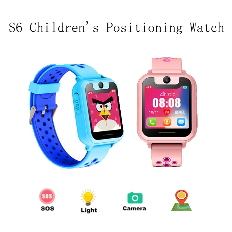 S6 Детские умные часы SOS Baby LBS расположение sim карты вызов и трекер местоположения