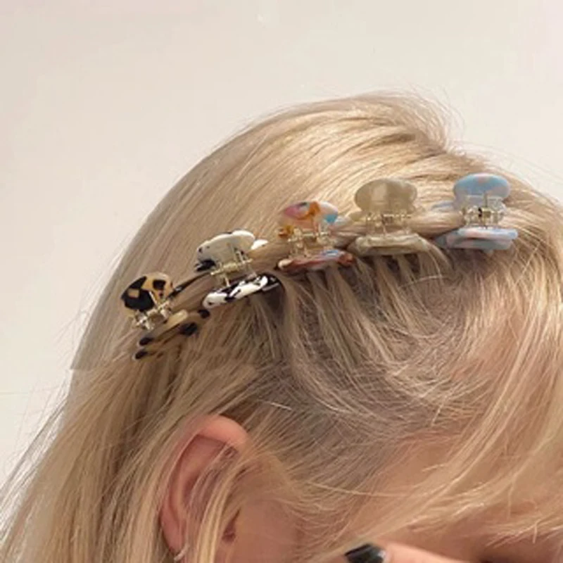 

Ruoshui Woman Mini Acetate Hair Claws Clips Women Hairpins Hair Accessories Headwear Barrettes Hairgrip Ornaments