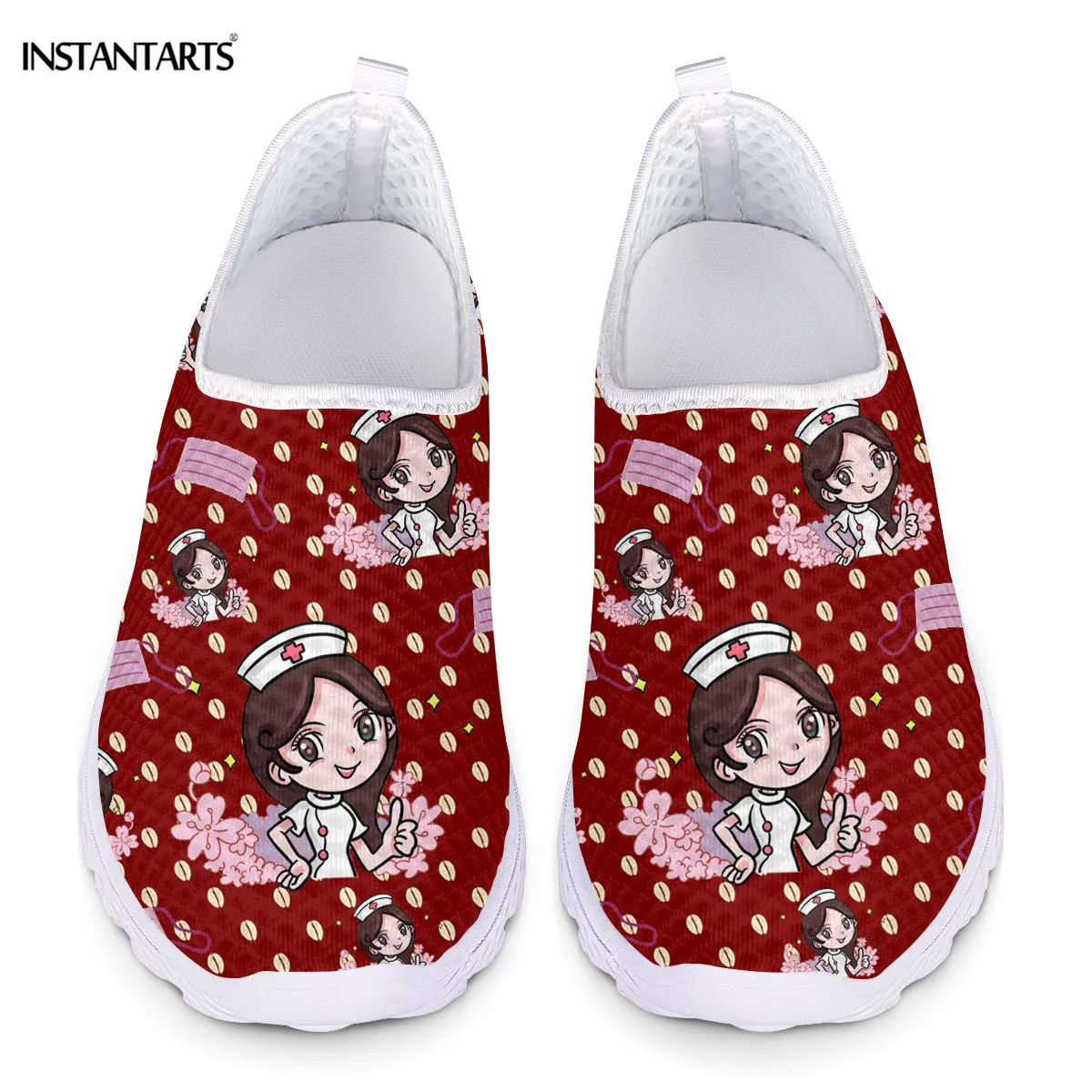 INSTANTARTS кормящих женщин туфли из сетчатого материала Слипоны Летние женские