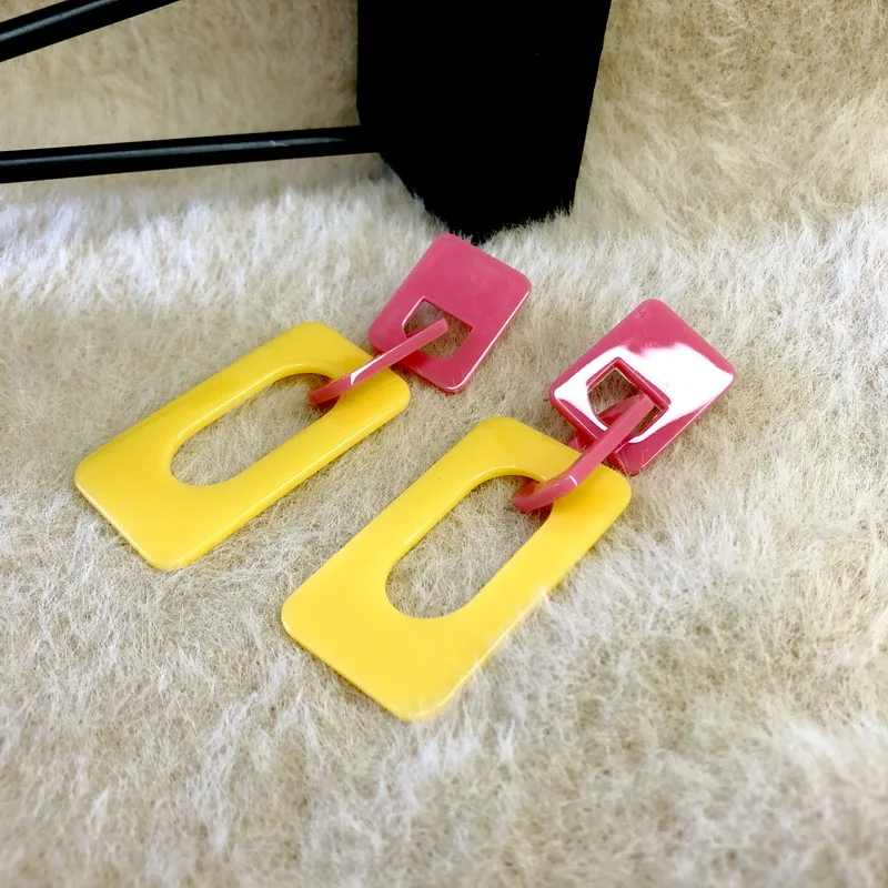 Женские акриловые серьги F.J4Z простые подарочные 2021