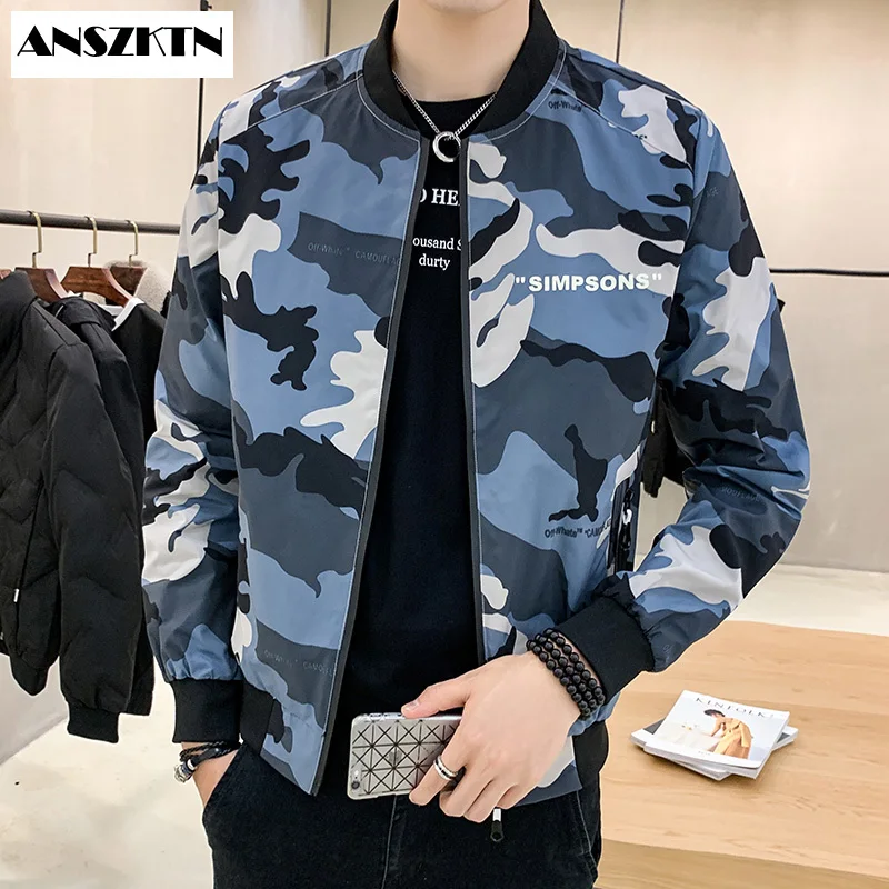 

ANSZKTN New Arrivals Men'sMilitary Jacket Cargo Coats Mens Jackets and Coat Large CamouflageNew Fashion Army Outdoors clothes