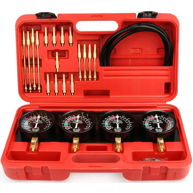 

Universal Professional Fuel Vacuum Carburetor Synchronizer Tool Set Kit For Motorcycle Car repair tools Gauge 2/4 Cylinder