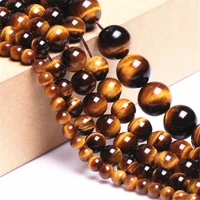 hot natural stone beads real tiger eye round loose beads 4 6 8 10 12 14mm fit diy beads for jewelry making strand 15