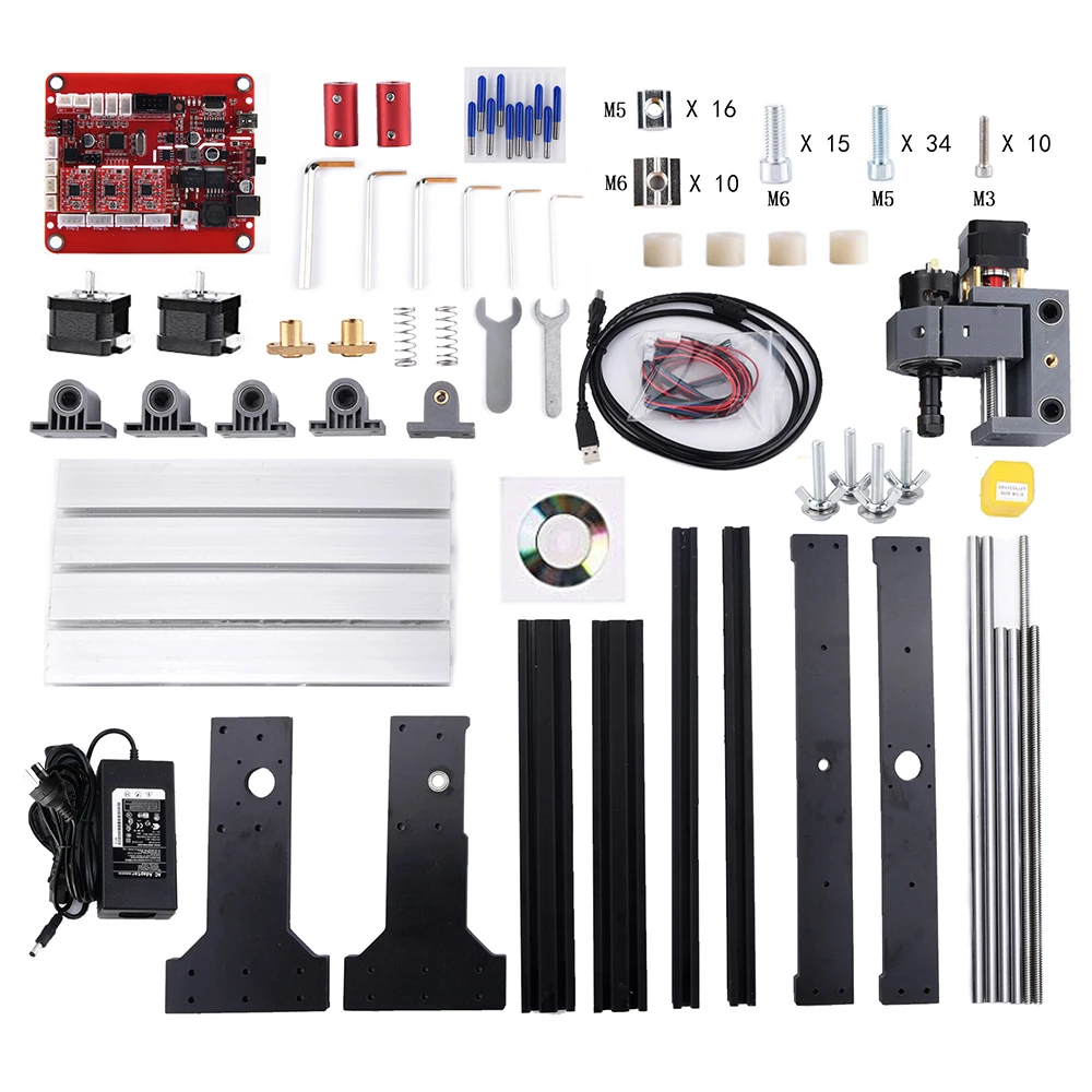 Мини-фрезерный станок с ЧПУ гравировальный 3 оси 500 Вт 30*18 Pro |