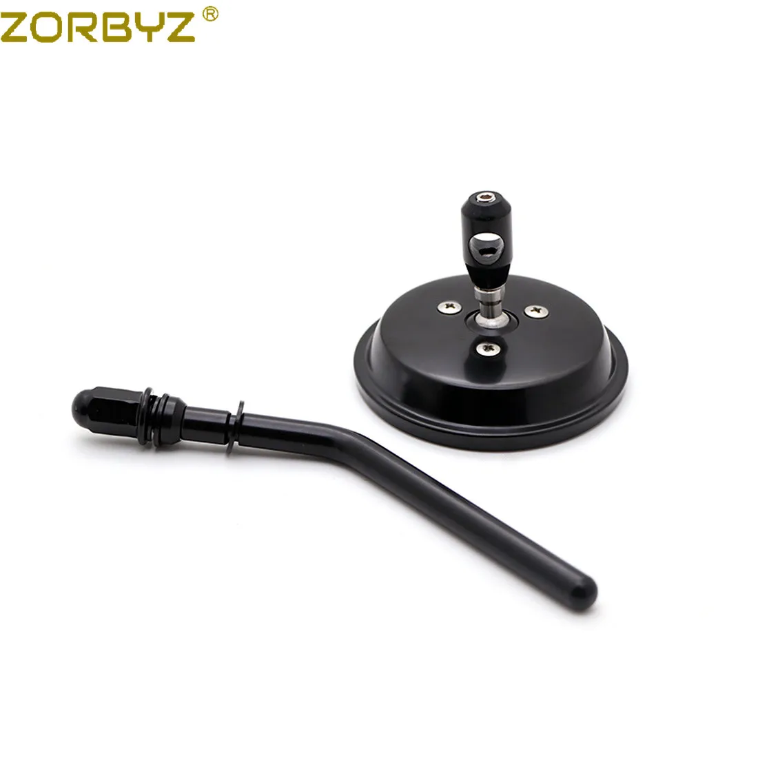 ZORBYZ мотоциклетные 3 &quotчерные круглые боковые зеркала заднего вида для Harley dyna Fatboy