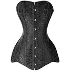 Корсет женский утягивающий, готический пикантный корсет, бюстье, с длинными стальными косточками, Корректирующее белье, размера плюс XS-6XL