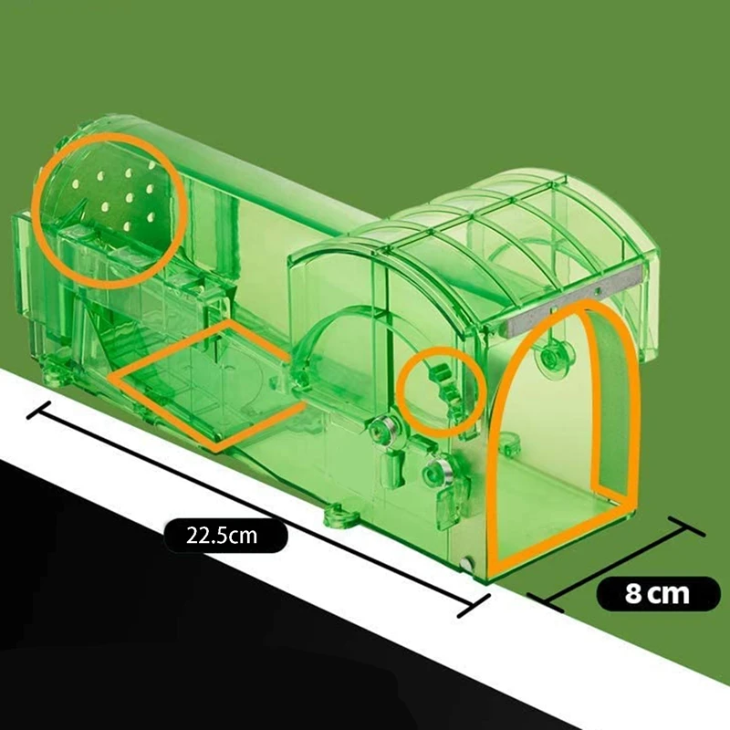 2 шт. гуманные ловушки для мыши использования в помещении и на улице живые снятия