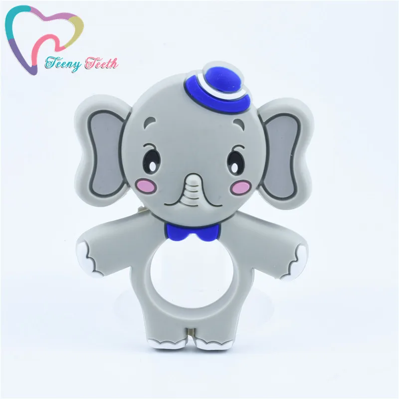 5 шт. силиконовые Подвески в виде слона для прорезывания зубов | Украшения и