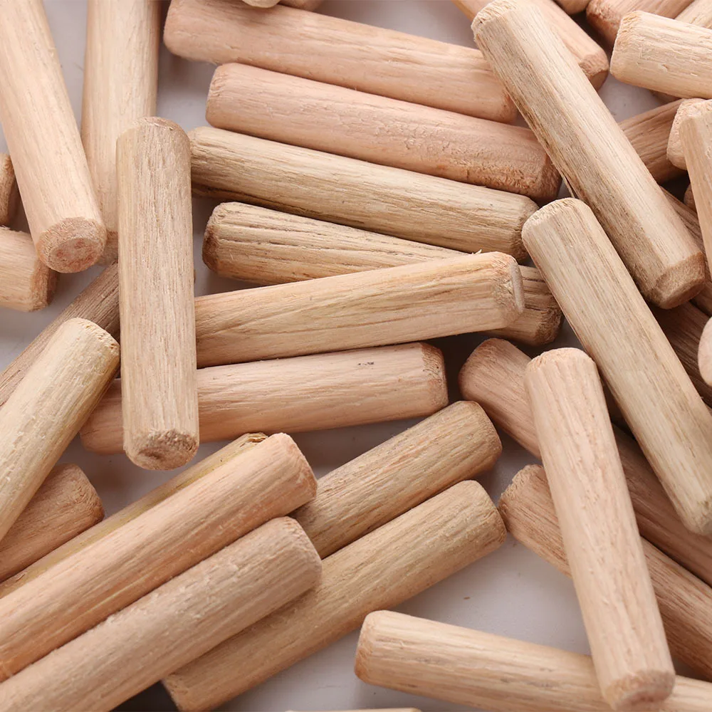 

100pcs 8mm Wooden Dowel Cabinet Drawer Round Fluted Wood Craft Dowel Pins Rods Set Furniture Fitting wooden dowel pin