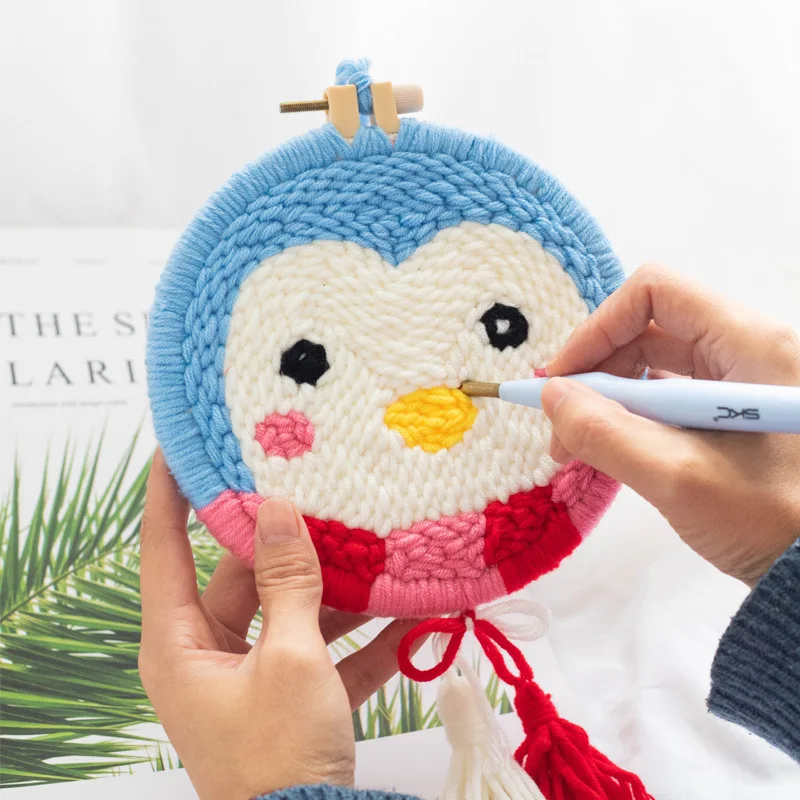 

Embroidery Diy Material Package Poked Xiudun Handmade Wool Le Dun Rub