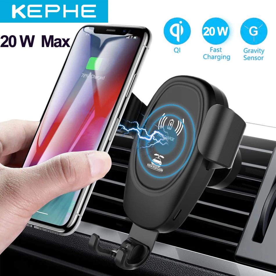 Автоматическое автомобильное зарядное устройство 20 Вт беспроводное для Xiaomi 10