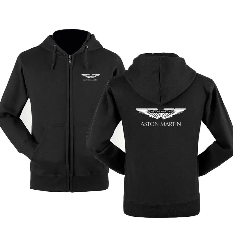 Демисезонная Толстовка Aston Martin на молнии толстовки флисовая куртка с капюшоном