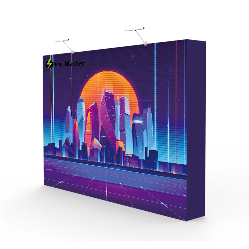 Выставочный прямой фон баннер стенд ткань всплывающий дисплей|Фоны для