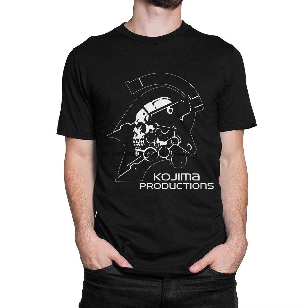 Футболка с логотипом изделия Kojima графическая футболка Hideo мужская женская
