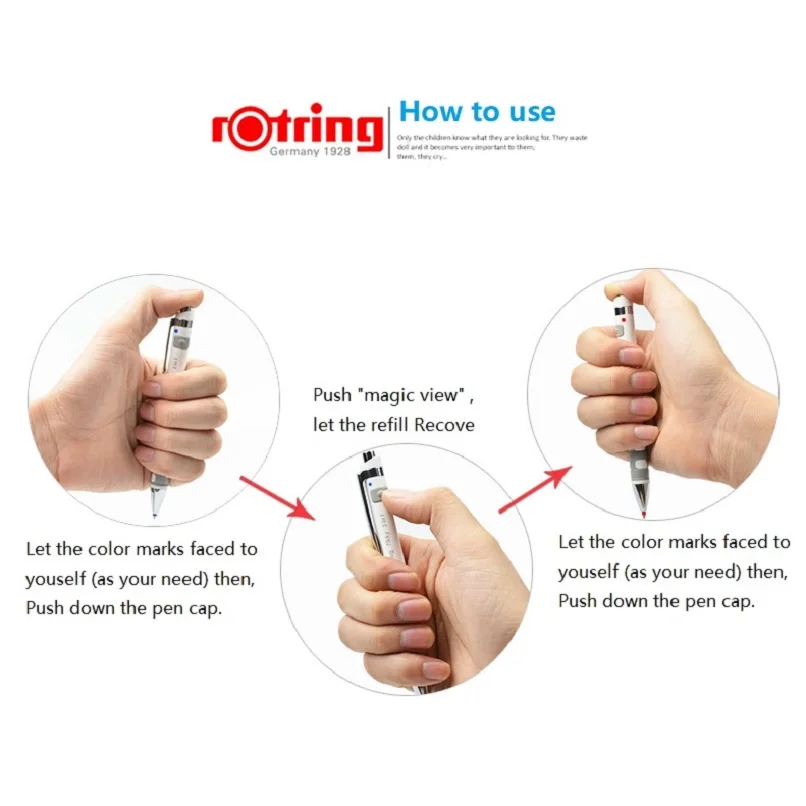 Многофункциональная Ручка Rotring Tikky 3 в 1 механический карандаш 0 5 мм/0 7 мм и