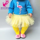 Одежда для кукол на 43 см, детское платье-кукла, леггинсы для 18 дюймов, Кукольное платье для девочек, детский подарок на день рождения, одежда для игр