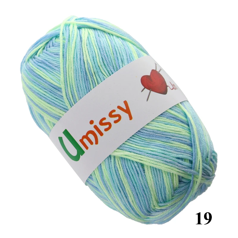 1 шт. пряжа трикотажная Бамбуковой Пряжи Хлопкового Волокна для Baby Дети Вязание