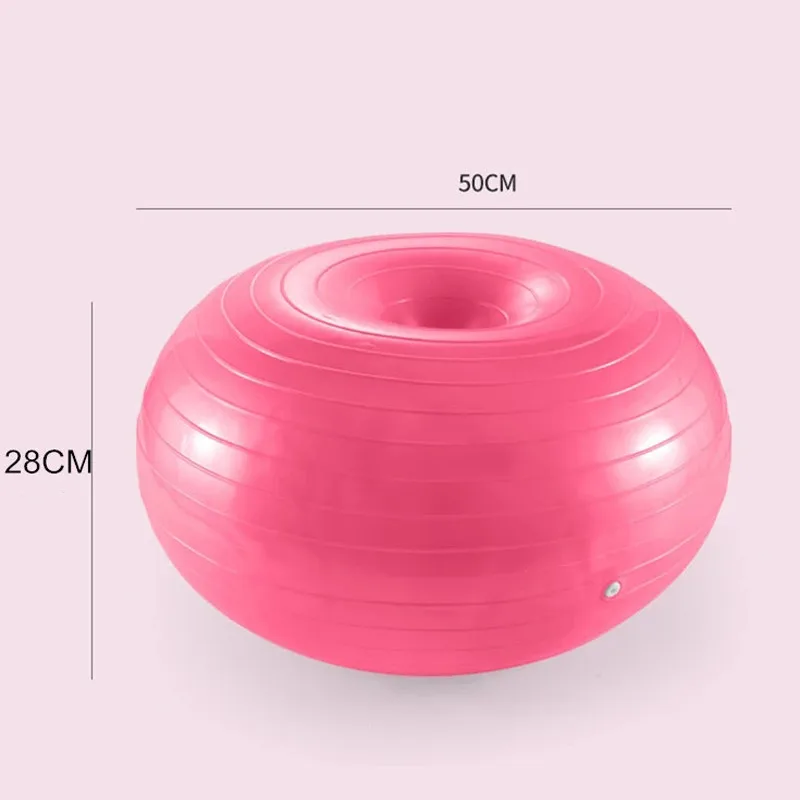 JSYSX 50 см пончик утолщенный взрывозащищенный полушарный мяч для занятий йогой