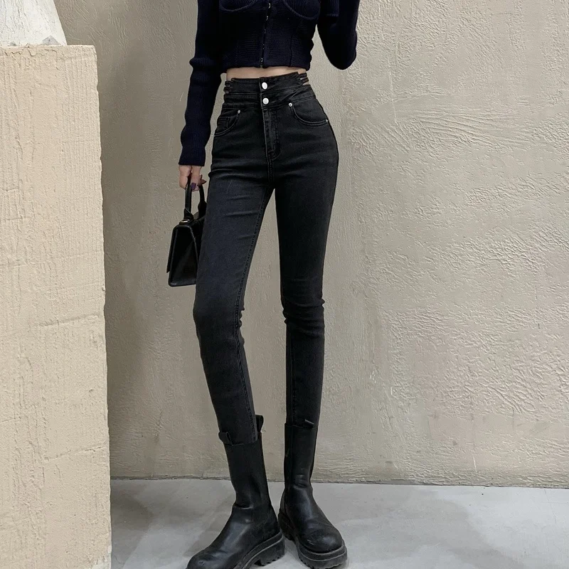 

Design Sense High Waist Hollow-out Slim Fit Elastic