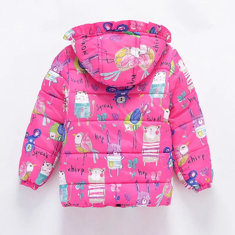 Зимняя Вельветовая теплая куртка для девочек от 2 до 6 лет Одежда Качественная