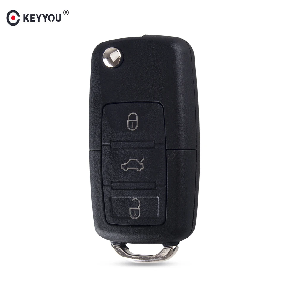 KEYYOU 3 кнопки дистанционного брелока 434 МГц с ID48 1K0959753G для VOLKSWAGEN VW PASSAT B5 B6 Skoda Tiguan Touran GOLF JETTA POLO
